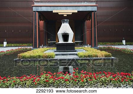 Stock Image - China, Xizang, Lhasa, Saint Regis Hotel, Gardens. Fotosearch