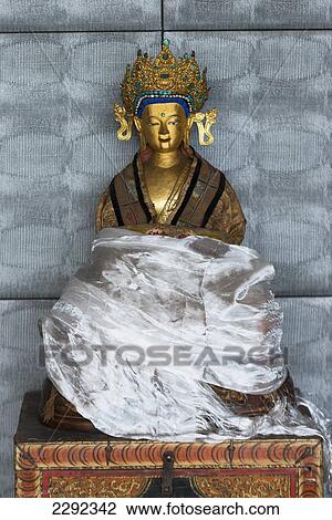 China, Xizang, Lhasa, Saint Regis Hotel, Buddhist statue View Large Photo Image Stock Image - China, Xizang, Lhasa, Saint Regis Hotel, Buddhist statue. Fotosearch