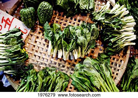 China, Yau Ma Tei K; Hong Kong, Bok Choi For Sale At Temple Street Night Market View Large Photo Image Stock Photo - China, Yau Ma Tei K; Hong Kong, Bok Choi For Sale At Temple Street Night Market. Fotosearch