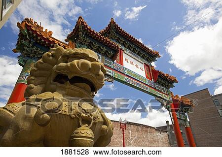 Stock Photo - Chinatown Gateway; Portland, Oregon, United States Of America. Fotosearch