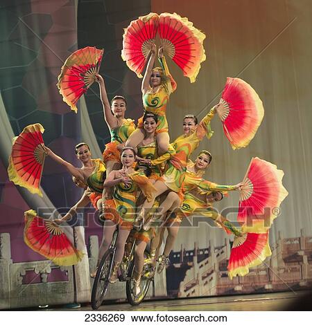 Chinese Acrobatics Show; Beijing, China View Large Photo Image Stock Photo - Chinese Acrobatics Show; Beijing, China. Fotosearch