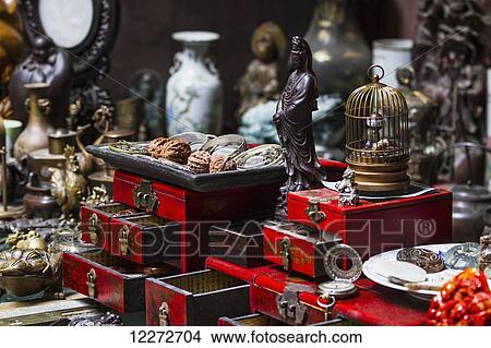 Picture - Chinese crafts for sale in Suren Hall, Hongcun, Anhui, China. Fotosearch