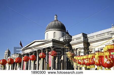 Stock Image - Chinese New Year Celebrations In Trafalgar Square. Fotosearch
