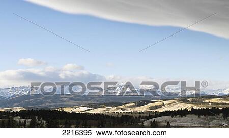 Chinook Arch Nearly Morley, Looking Towards The East, Morley, Alberta, Canada View Large Photo Image Stock Photography - Chinook Arch Nearly Morley, Looking Towards The East, Morley, Alberta, Canada. Fotosearch