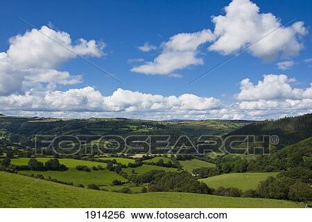 Chirk Landscape View Large Photo Image Stock Photograph - Chirk Landscape. Fotosearch