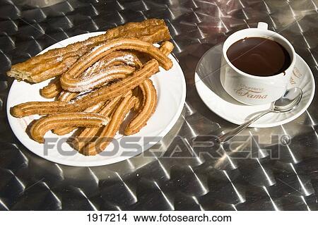 Chocolate Con Churros, Expo 2008 View Large Photo Image Picture - Chocolate Con Churros, Expo 2008. Fotosearch