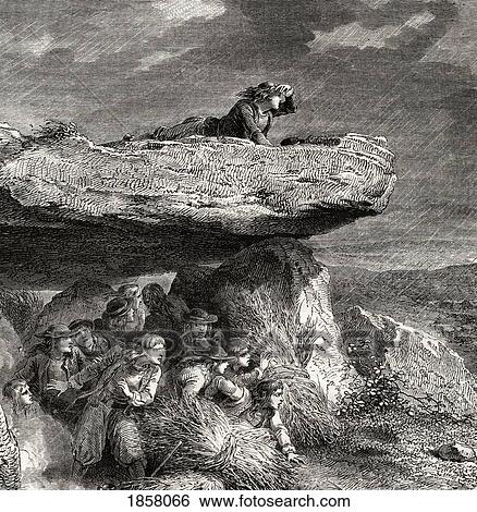 Stock Photograph - Chouannerie. Counter Revolutionary Royalist Partisans During The French Revolution, From Histoire De La Revolution Francaise By Louis Blanc. Fotosearch