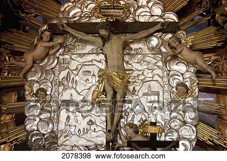 Christ On The Cross On A Silver Painting Of Kalwarian Avenues In The Basilica Of Our Lady Of The Angels, Kalwaria Zebrzydowska Sanctuary, Malopolska, Poland View Large Photo Image Stock Photo - Christ On The Cross On A Silver Painting Of Kalwarian Avenues In The Basilica Of Our Lady Of The Angels, Kalwaria Zebrzydowska Sanctuary, Malopolska, Poland. Fotosearch