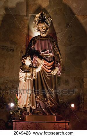 Stock Image - Christ Statue In The El Sagrario Church (Old Cathedral), Cuenca, Azuay, Ecuador. Fotosearch