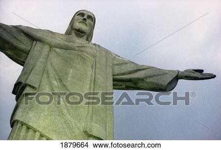 Christ The Redeemer Statue, Close Up View Large Photo Image Picture - Christ The Redeemer Statue, Close Up. Fotosearch