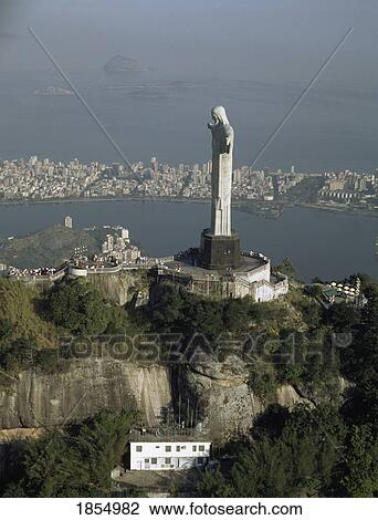 Stock Image - Christ The Redeemer Statue, Rio De Janeiro, Brazil. Fotosearch