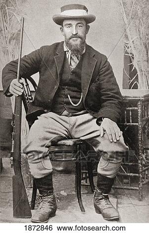 Stock Photograph - Christiaan Rudolf De Wet, 1854 To 1922. Boer General, Rebel Leader And Politician. From South Africa And The Transvaal War, By Louis Creswicke, Published 1900.. Fotosearch