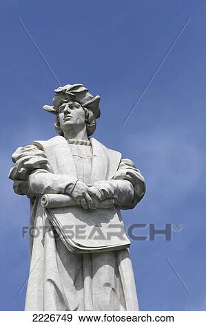 Stock Photo - Christopher Columbus Statue, Parque Colon, Buenos Aires, Argentina, South America. Fotosearch