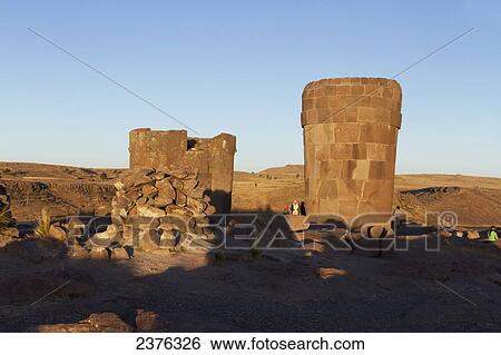 Chullpas (ancient Colla funerary towers), Sillustani, Puno, Peru View Large Photo Image Stock Photograph - Chullpas (ancient Colla funerary towers), Sillustani, Puno, Peru. Fotosearch
