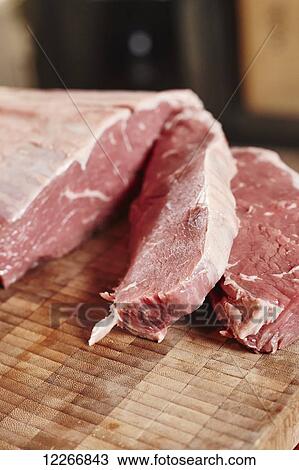 Chunk of raw beef cut View Large Photo Image Stock Image - Chunk of raw beef cut. Fotosearch