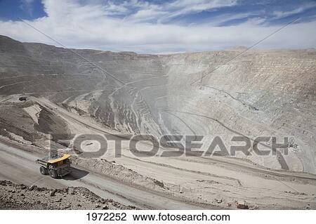 Stock Image - Chuquicamata, The Largest Open Pit Copper Mine In The World, Antofagasta Region, Chile. Fotosearch