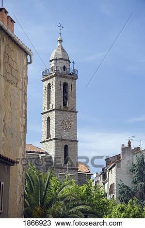 Church Bell Tower, Bonifacio, Corsica, France View Large Photo Image Stock Image - Church Bell Tower, Bonifacio, Corsica, France. Fotosearch