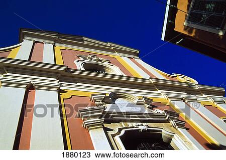 Church Facade, Low Angle View View Large Photo Image Stock Image - Church Facade, Low Angle View. Fotosearch
