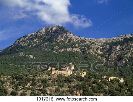 Stock Photograph - Church In Deia.. Fotosearch
