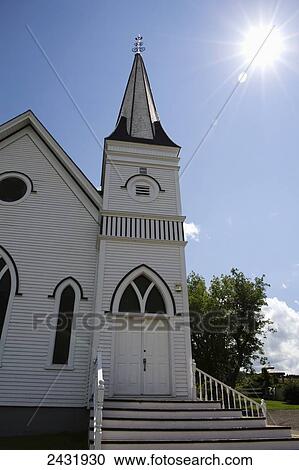 Church in the sunlight; North Rustico, Prince Edward Island, Canada View Large Photo Image Stock Image - Church in the sunlight; North Rustico, Prince Edward Island, Canada. Fotosearch