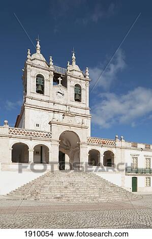 Picture - Church Of Nazare (Nossa Senhora Da Nazare); Nazare, Estremadura And Ribatejo, Portugal. Fotosearch