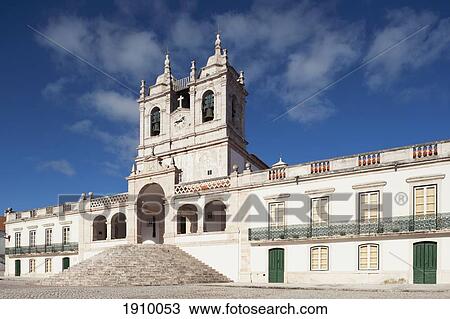 Stock Image - Church Of Nazare (Nossa Senhora Da Nazare); Nazare, Estremadura And Ribatejo, Portugal. Fotosearch