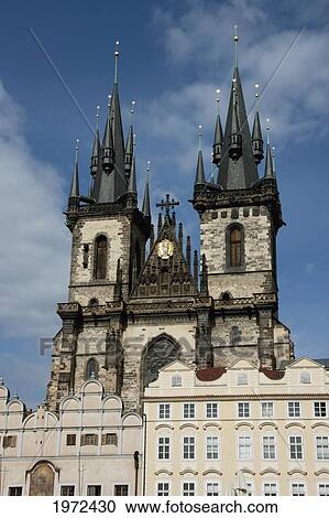 Church Of Our Lady Before Tyn At Prague, Czech Republic View Large Photo Image Stock Image - Church Of Our Lady Before Tyn At Prague, Czech Republic. Fotosearch