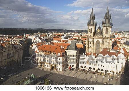 Church Of Our Lady Before Tyn, Prague, Czech Republic View Large Photo Image Stock Photograph - Church Of Our Lady Before Tyn, Prague, Czech Republic. Fotosearch