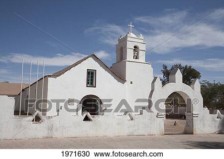 Stock Image - Church Of San Pedro De Atacama, Antofagasta Region, Chile. Fotosearch