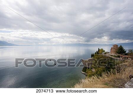 Church Of St. Jovan (St. John The Theologian) At Kaneo And Ohrid Lake At Sunset, Ohrid, Macedonia View Large Photo Image Stock Image - Church Of St. Jovan (St. John The Theologian) At Kaneo And Ohrid Lake At Sunset, Ohrid, Macedonia. Fotosearch