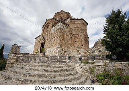 Church Of St. Jovan (St. John The Theologian) At Kaneo, Ohrid, Macedonia View Large Photo Image Stock Photo - Church Of St. Jovan (St. John The Theologian) At Kaneo, Ohrid, Macedonia. Fotosearch