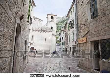Church Of St. Luke, Kotor, Monte View Large Photo Image Stock Photography - Church Of St. Luke, Kotor, Monte. Fotosearch