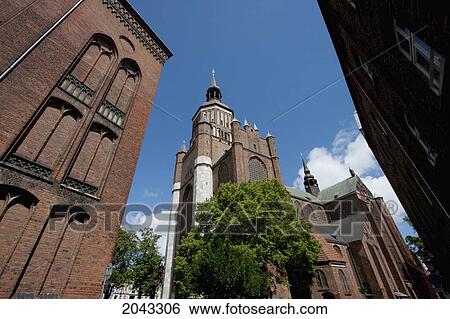Stock Photograph - Church Of St. Mary, Stralsund, Germany. Fotosearch