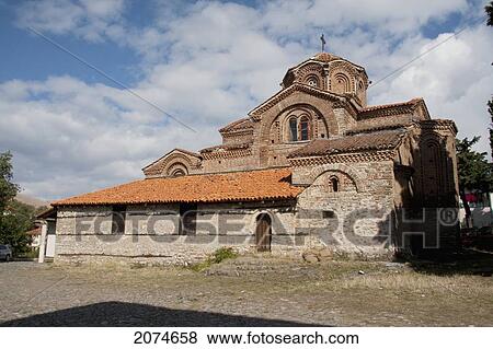 Church Of The Holy Mother Of God Peribletos, Ohrid, Macedonia View Large Photo Image Stock Photo - Church Of The Holy Mother Of God Peribletos, Ohrid, Macedonia. Fotosearch