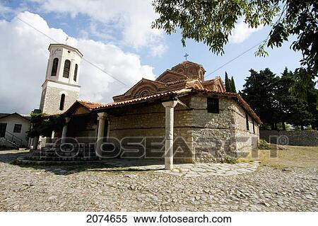 Church Of The Holy Mother Of God Peribletos, Ohrid, Macedonia View Large Photo Image Stock Photography - Church Of The Holy Mother Of God Peribletos, Ohrid, Macedonia. Fotosearch