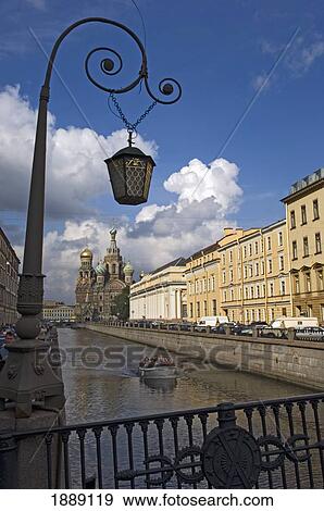 Stock Photo - Church Of The Savior On Spilled Blood And Canal. Fotosearch