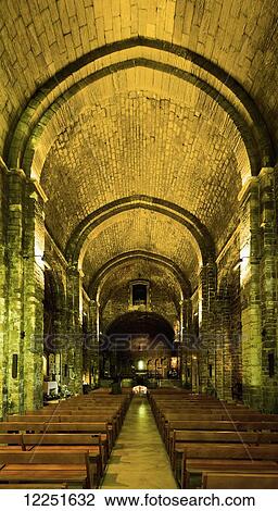 Stock Image - Church; Saintes-Maries-de-la-Mer, Provence-Alpes-C. Fotosearch