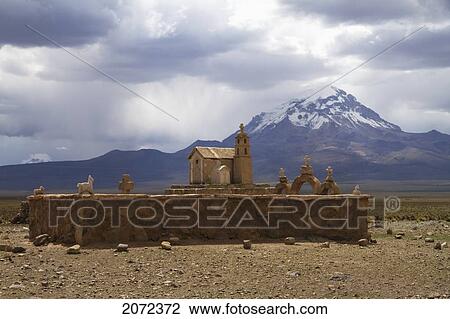 Church-Shaped Shrine And Nevado Sajama, Sajama National Park, Oruro Department, Bolivia View Large Photo Image Stock Image - Church-Shaped Shrine And Nevado Sajama, Sajama National Park, Oruro Department, Bolivia. Fotosearch