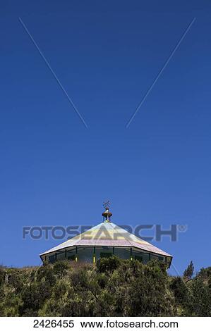Stock Photography - Church situated in Wenchi crater, to the west of Addis Ababa; Ethiopia. Fotosearch