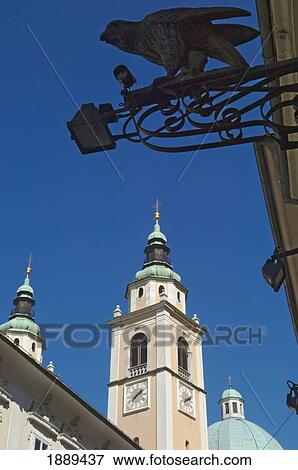 Stock Photo - Church Spire Of St. Niklas Cathedral.. Fotosearch