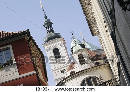 Church Spires In The Old Town, Close Up View Large Photo Image Stock Image - Church Spires In The Old Town, Close Up. Fotosearch