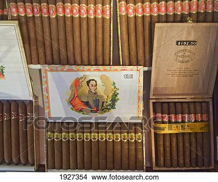Picture - Cigars In A Box, Partagas Cigar Factory, Havana, Cuba. Fotosearch
