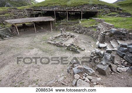 Circular Plaza, Chavin De Huantar, Ancash, Peru View Large Photo Image Picture - Circular Plaza, Chavin De Huantar, Ancash, Peru. Fotosearch