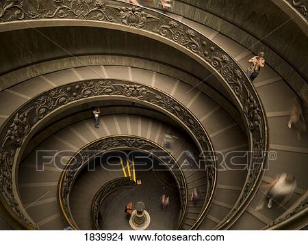 Circular Staircase In Vatican Museaum; Vatican, Rome, Italy View Large Photo Image Picture - Circular Staircase In Vatican Museaum; Vatican, Rome, Italy. Fotosearch