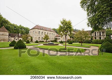 Cistercian Abbey Of Fontenay, Cote-D'or, France View Large Photo Image Picture - Cistercian Abbey Of Fontenay, Cote-D'or, France. Fotosearch