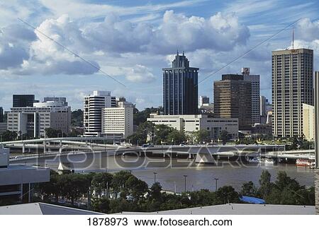 Stock Image - City As Seen From Southbank. Fotosearch