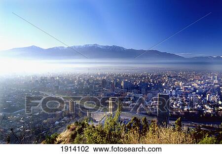 Stock Image - City From San Cristobal Hill. Fotosearch
