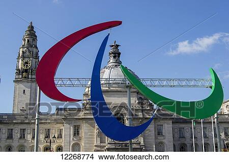 Picture - City Hall; Cardiff, Wales. Fotosearch