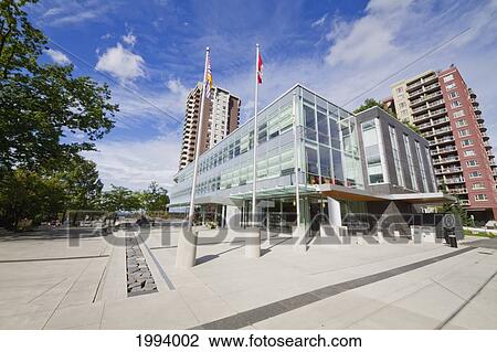 Stock Image - City Library, North Vancouver, British Columbia, Canada. Fotosearch