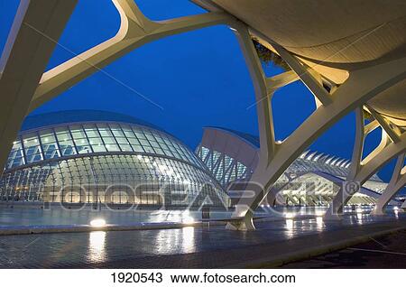 Stock Image - City Of Arts And Sciences. Fotosearch